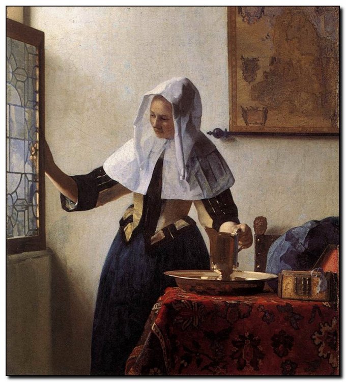 Vermeer, Young with Water Pitcher - mypainting