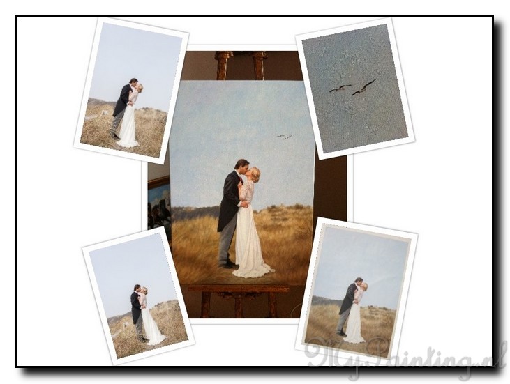 foto-bruiloft-naschilderen-schilderij-bruidspaar-l