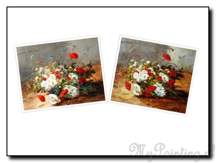 foto-laten-naschilderen-bloemen-boeket-schilderij