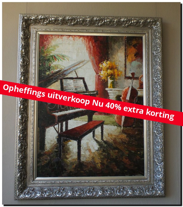 Palet schilderij Klassiek Interieur - mypainting Palet schilderij Klassiek Interieur - mypainting