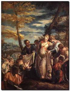 Schilderij Veronese, Finding of Moses 1570-5