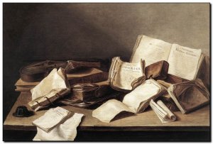 Schilderij Heem, Still-Life of Books