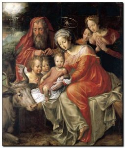 Schilderij Backer J, Nativity