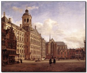 Schilderij VanderHeyden, Amsterdam's New Town Hall