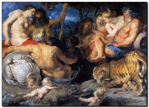 Gemälde Rubens, 4 Continents c1615