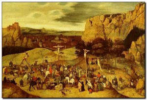 Schilderij Brueghel Jr, Calvary 1615