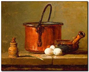 Schilderij Chardin, Still Life, 1732