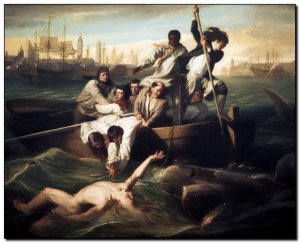 Schilderij Copley, Watson & Shark 1778-1