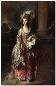Schilderij Gainsborough, Honorable Mrs Graham 1775