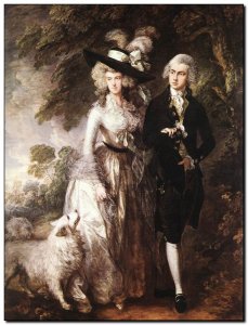 Schilderij Gainsborough, Mr & Mrs Wm Hallett (Morn