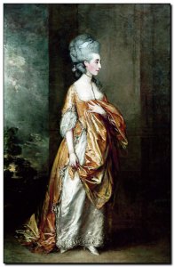 Schilderij Gainsborough, Mrs Elliott 1778