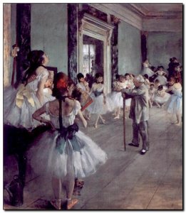 Schilderij Degas, Ballet school, master, 1873