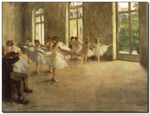 Schilderij Degas, Rehearsal