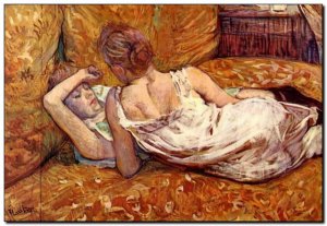 Schilderij Toulouse-Lautrec, 2 Friends