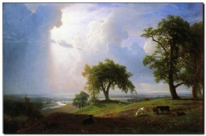 Schilderij Bierstadt, California Spring 1875