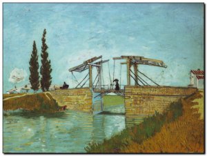 Schilderij VanGogh, Bridge at Arles 1888