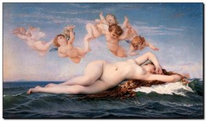 Schilderij Cabanel, Birth of Venus 1863