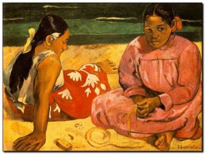 Schilderij Gauguin, Femmes de Tahiti sur la plage