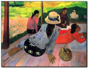Schilderij Gauguin, Midday Nap 1894