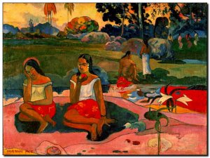 Schilderij Gauguin, Nave moe (miraculous source) 1
