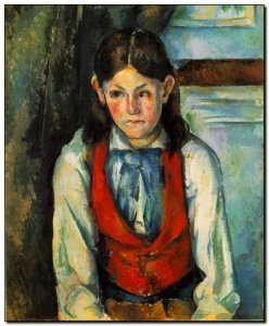 Schilderij Cézanne, Boy in a Red Vest