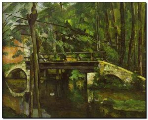 Schilderij Cézanne, Bridge of Maincy near Melun 18