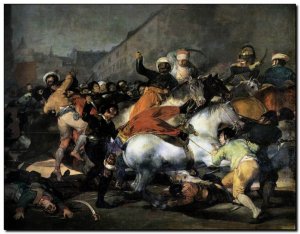 Schilderij Goya, 2do de Mayo, 1808, Charge of Mame