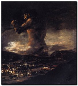 Schilderij Goya, Colossus 1808