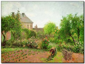 Schilderij Pissarro, Artist's Garden at Eragny 189