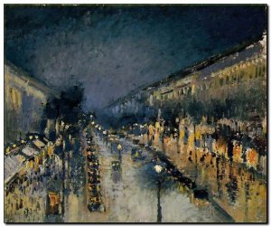 Schilderij Pissarro, Montmartre, 1899