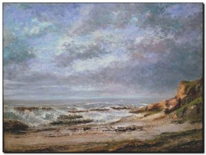 Schilderij Courbet, Seascape