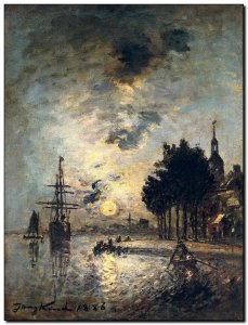 Schilderij Jongkind, Clar De Lune 1886