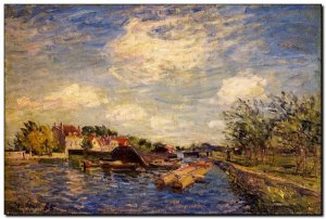 Painting Sisley, By Loing 1885