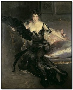 Schilderij Boldini, Lady Florence Phillips 1903