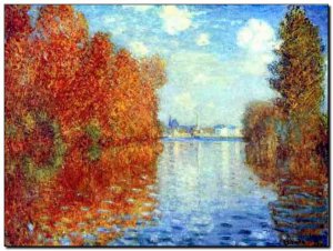 Painting Monet, Autumn at Argentuil
