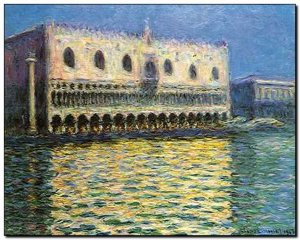Painting Monet, Le Palais Ducal 1908