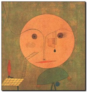 Schilderij Klee, Erro sobre verde 1930