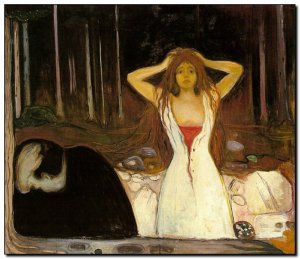 Painting Munch, Ashes 1894