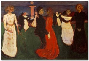 Schilderij Munch, Dance of Life 1899f