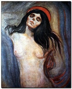 Gemälde  Munch, Madonna 1894