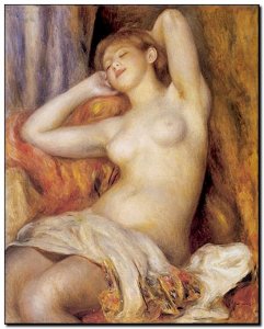 Schilderij Renoir, Bagnante che dorme 1897