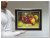 schilderij abstract tros druiven en fruit
