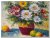 schilderij kleurrijke bloemen in vaas
