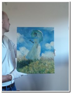 40x50cm schilderij 00003 schilderij reproductie Monet Lady Parasol