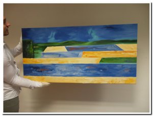 60x120cm 3D schilderij 000012 schilderij abstract horizon