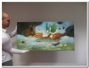 60x120cm 3D schilderij 00008 schilderij abstract 3D fantasie 2