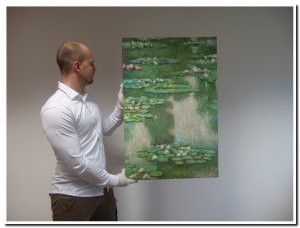 60x90cm schilderij 00002 schilderij waterlelies reproductie Monet