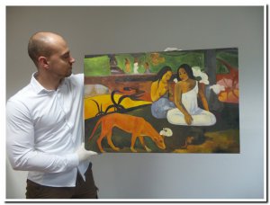 60x90cm schilderij 000025 schilderij reproductie  Arearea van Paul Gauguin
