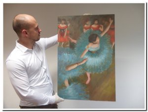 60x90cm schilderij 000037 schilderij reproductie Degas de ballet uitvoering