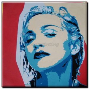 Schilderij Blue Madonna